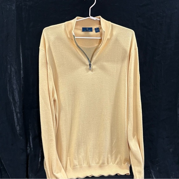 2/$25Arnold Palmer Men's XL Beige Tan Zip Up Sweater Excellent Condition - Picture 2 of 9